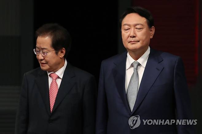 윤석열-홍준표 [연합뉴스 자료사진]