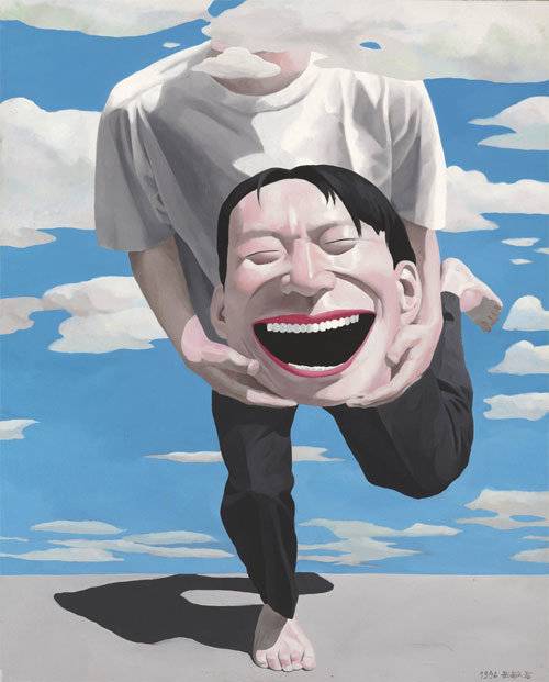 웨민쥔 ‘무제’, 1994년. ⓒYue Minjun