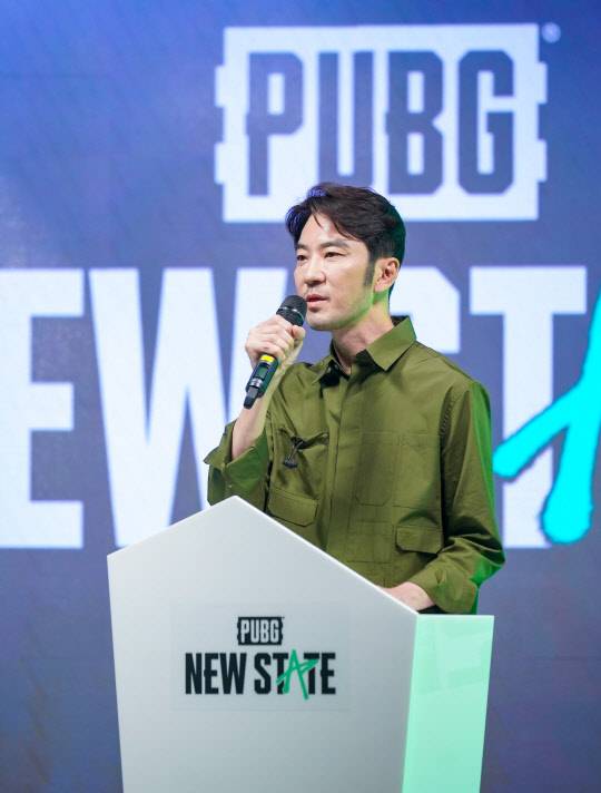 김창한 크래프톤 대표가 21일 진행된 온라인 쇼케이스에서 발언하고 있다. 크래프톤 제공