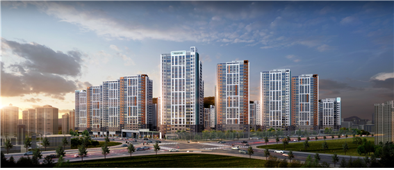 운정신도시 푸르지오 파르세나 야경투시도 / 대우건설