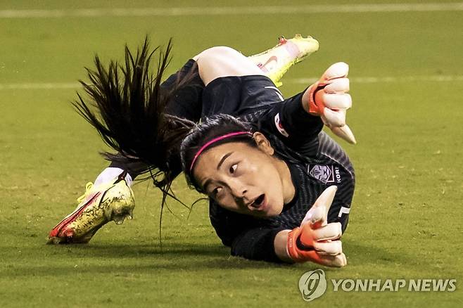 한국의 골키퍼 윤영글 [게티이미지/AFP=연합뉴스]