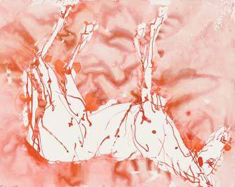 바젤리츠의 드로잉 ‘무제’(2021). [사진 타데우스 로팍]