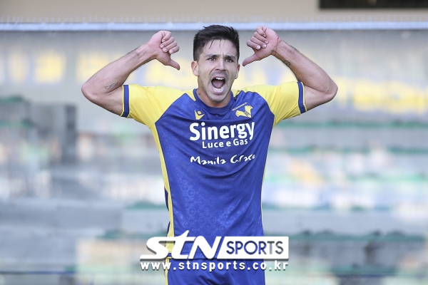 엘라스 베로나 공격수 지오반니 시메오네. 사진｜뉴시스/AP