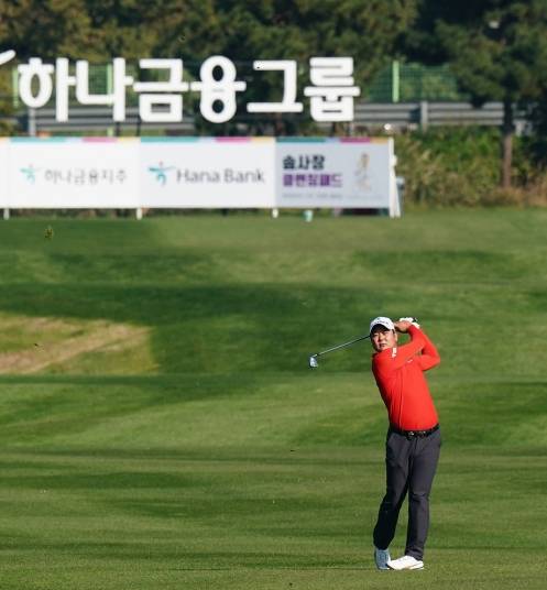 2021년 한국프로골프(KPGA) 코리안투어 하나은행 인비테이셔널에 출전한 함정우 프로. 사진제공=하나은행 인비테이셔널 대회본부