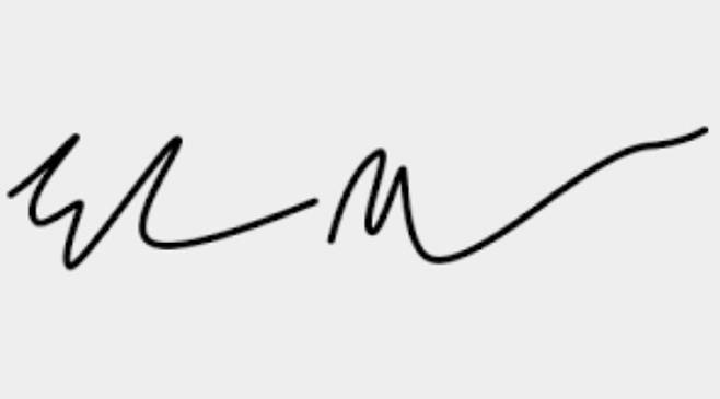 일론 머스크의 서명. [사진 제공 = 다산북스]