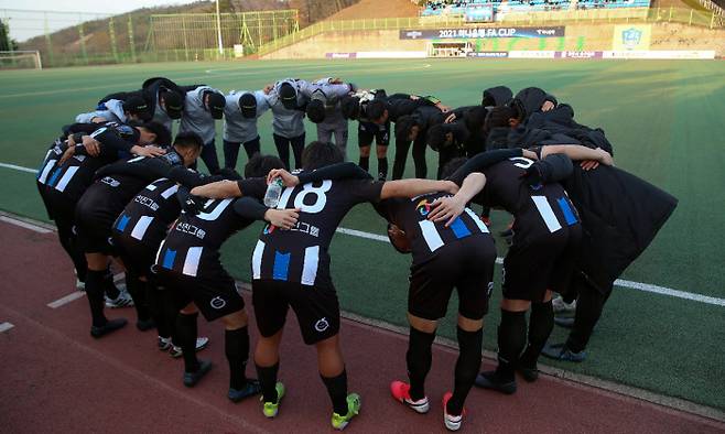 김포FC 선수단. 프로축구연맹 제공