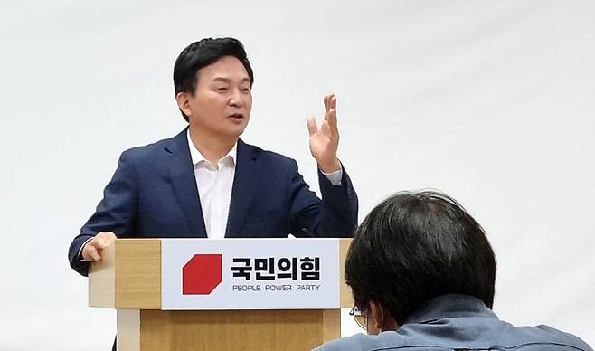 원희룡 전 제주지사 대전서 언론간담회 [촬영 김준호]