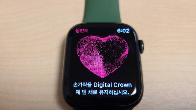 애플워치7에 있는 심전도 측정 기능/사진=노현섭 기자