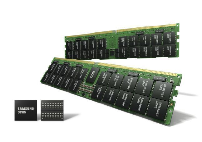 삼성전자 업계 최선단 14나노 DDR5 D램.ⓒ삼성전자
