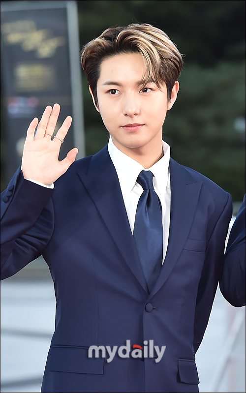 NCT DREAM Runjun is attending the red carpet event of 2021 Korea Popular Culture and Arts Award Ceremony held at the National Theater of Korea, Jangchung-dong, Seoul on the afternoon of the 28th.