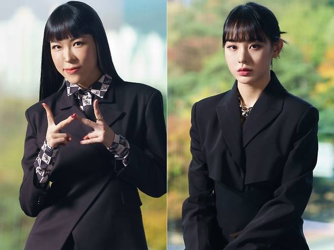 효진초이(왼쪽), 노제.&nbsp; &nbsp;Mnet