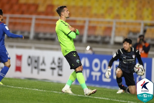 골 세리머니 하는 일류첸코. [한국프로축구연맹 제공. 재판매 및 DB 금지]