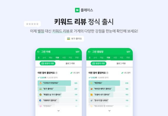 지난 7월 네이버가 베타 서비스로 도입한 키워드 리뷰는 약 3개월 간의 데이터 수집과 고도화 절차를 거쳐 10월 26일 정식 출시됐다. 네이버 제공