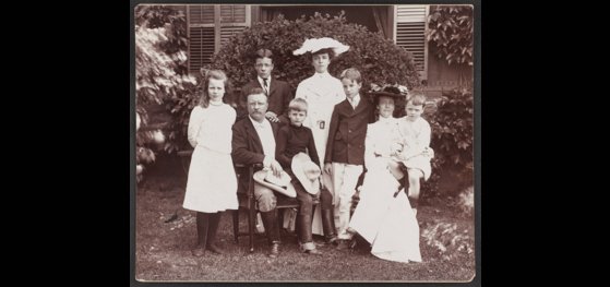 시어도어 루스벨트 전 미국 대통령 가족 사진. 사진 미 의회도서관