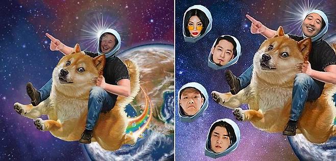 코린나 마린의 'To The Moon'(왼쪽)과 염따의 '9ucci' 앨범 커버./인스타그램