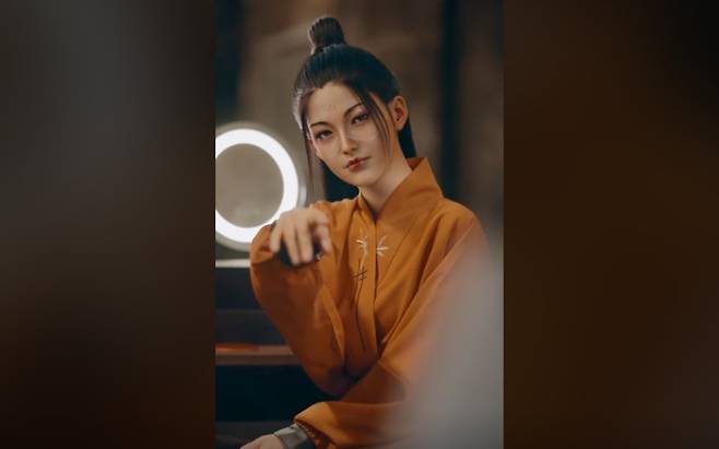 가상 인간 류예시. [중국 틱톡 캡처]