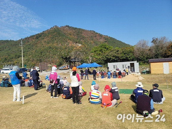 6일 해남군파크골프 동호인대회가 어선교파크골프장에서 열렸다 [사진=전형대기자]