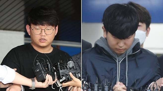 (왼쪽부터) n번방 '갓갓' 문형욱·박사방 '부따' 강훈 [연합뉴스 자료사진]