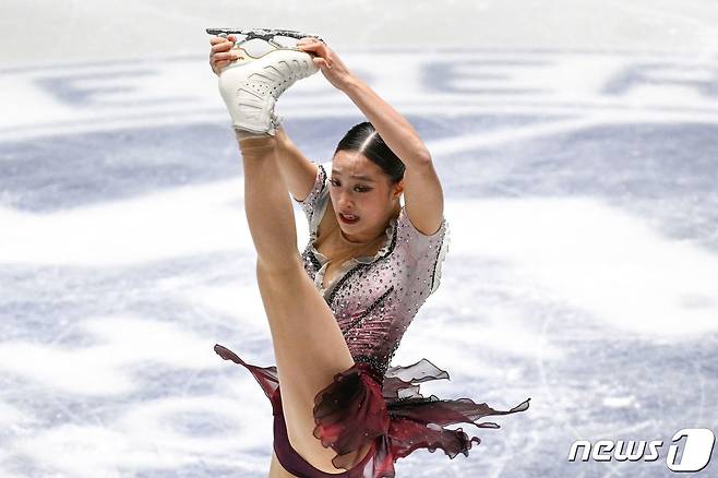 여자 피겨스케이팅 간판 유영. © AFP=뉴스1