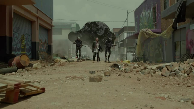 닐 블롬캠프 감독의 단편영화를 모은 넷플릭스의 '오츠 스튜디오'는 종말이 찾아온 세계를 그린다. '오츠 스튜디오'에 소개된 20분 분량의 '라카'의 한 장면. IMDb 제공