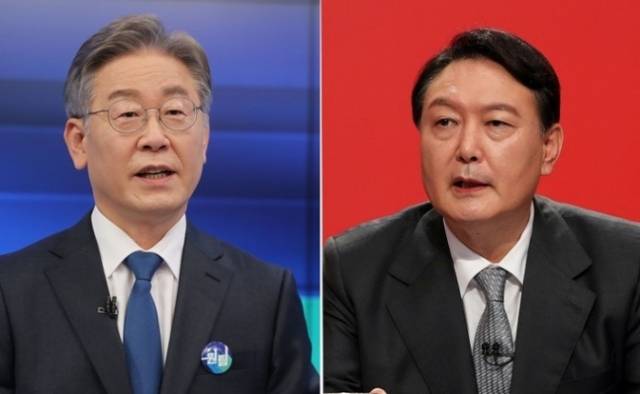 이재명 더불어민주당 대선후보(왼쪽)와 윤석열 국민의힘 대선후보 [헤럴드경제DB]