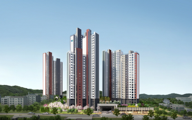 반월역 두산위브 더센트럴 투시도[사진 = 두산건설]