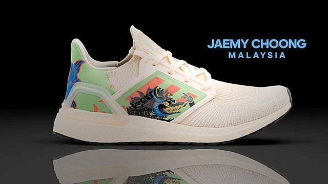 인도네시아의 고유 문화 유산 '그림자극'을 말레이시아 문화라고 소개한 아디다스 신상품. SNS 캡처