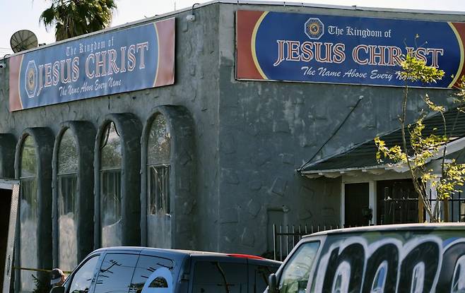 미국 LA에 있는 퀴볼로이의 교회 사진=AP 연합뉴스