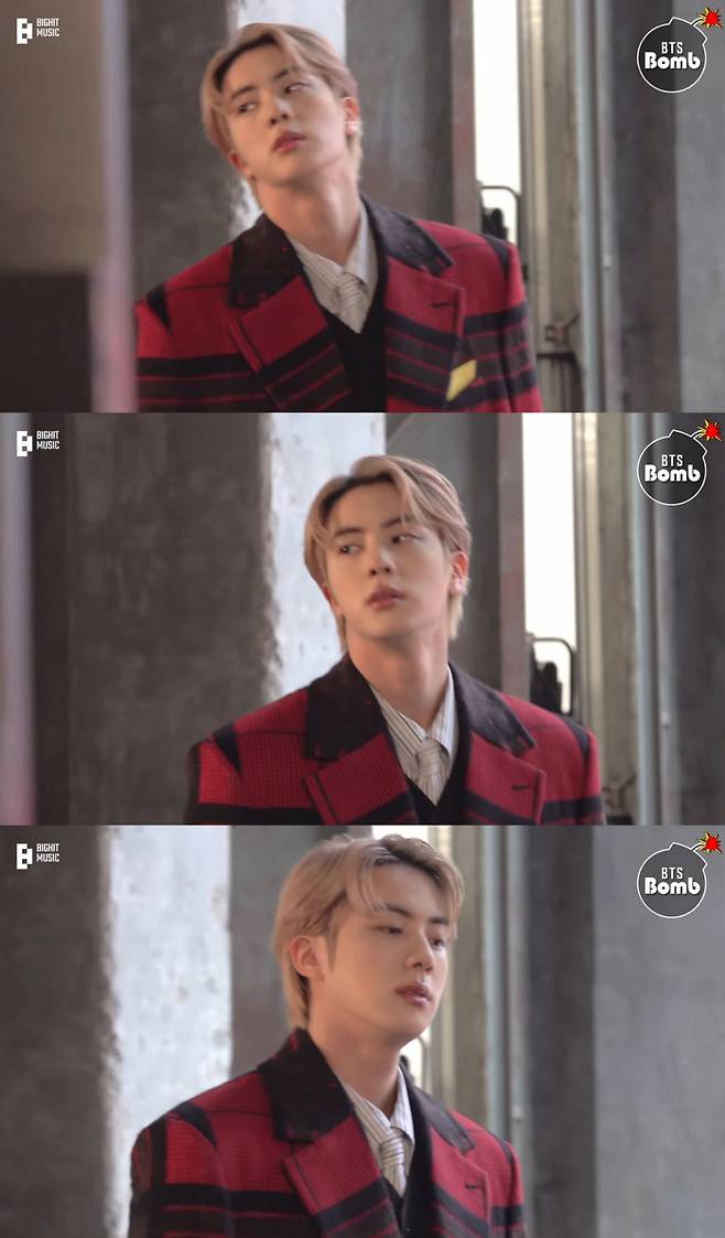 'Face of LV' 방탄소년단 진, 루이 비통 메인 장식 클로징 모델..눈부신 미모 '압도적 존재감'