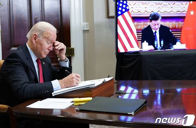 조 바이든 미국 대통령과 시진핑 중국 국가주석. © AFP=뉴스1