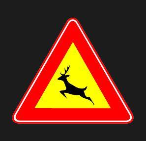 유기발광다이오드(LED) 로드킬 주의표지판. 국토교통부 제공