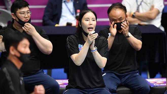 김사니 대행 (사진=한국배구연맹(KOVO) 제공, 연합뉴스)