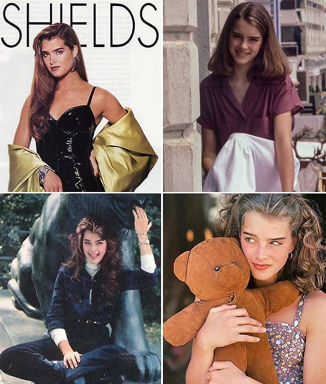 할리우드 배우 브룩 쉴즈의 과거 사진들./사진=브룩 쉴즈 인스타그램