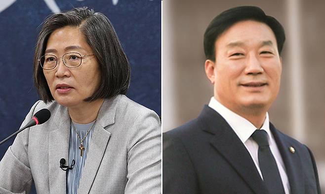 이수정(왼쪽), 서일준