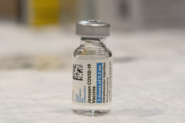 미국 기업 존슨앤드존슨 제약 부문 계열사 얀센의 코로나19 백신. AP뉴시스