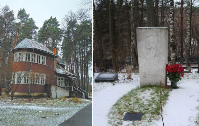 러시아 모스크바 근교에 있는 작가촌 페레델키노에는 보리스 파스테르나크의 기념관(왼쪽 사진)과 묘지가 있다. 혁명과 내전의 폭풍 속에서 서정시로 세상을 대한 그는 장편소설 ‘닥터 지바고’로 노벨상 수상자로 선정됐다. 석영중 교수 제공
