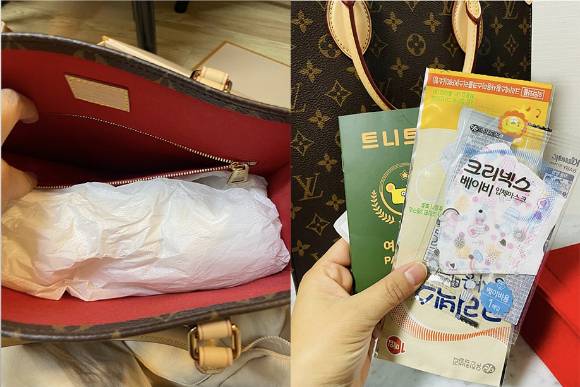 루이비통 매장에서 산 새 가방에서 소지품이 발견됐다. 이 가방의 가격은 317만원이다. [사진=네이버 명품 카페 시크먼트 캡처]