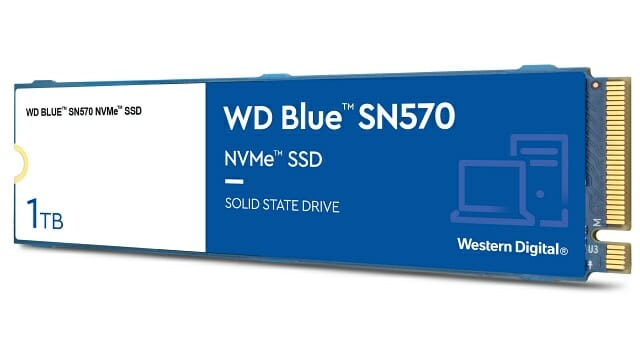 WD 블루 SN570 NVMe SSD. (사진=웨스턴디지털)