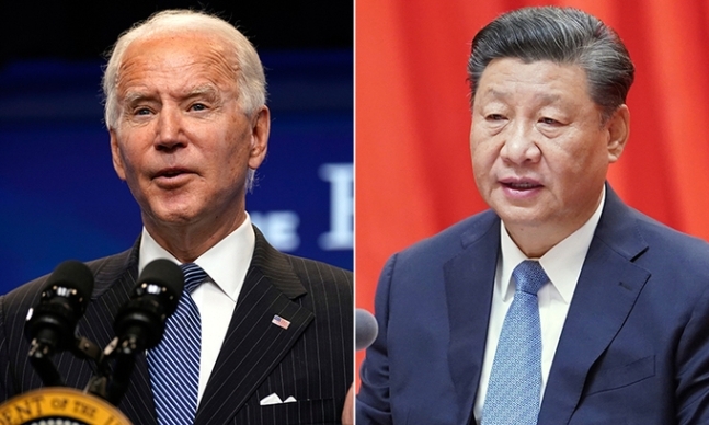 조 바이든 미국 대통령(왼쪽)과 시진핑 중국 국가주석. 연합뉴스