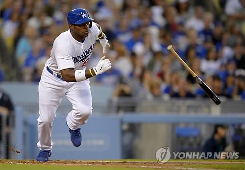 LA 다저스 소속 시절 야시엘 푸이그 사진=AP/연합뉴스