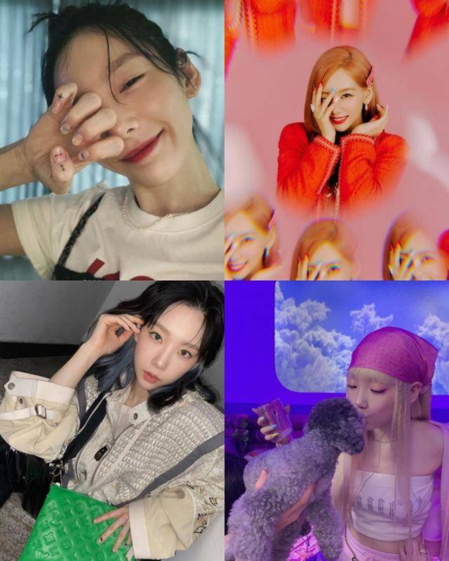 소녀시대 태연은 다양한 디자인의 네일아트를 즐겨 하는 스타 중 하나다. 태연 sns