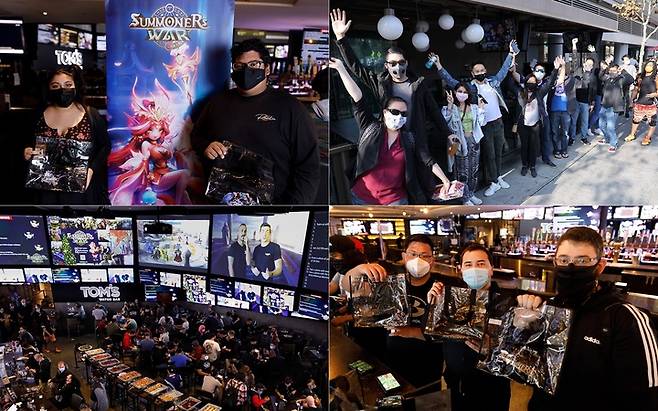 [서울=뉴시스] 서머너즈 워 LA 밋업 현장. (사진=컴투스 제공)