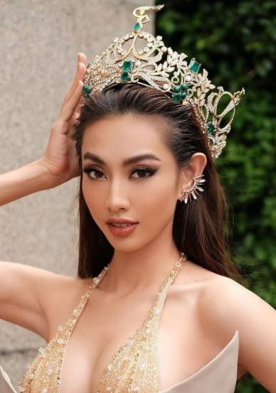 지난 4일(현지 시각) 2021 미스 그랜드 인터내셔널에서 우승한 응우옌 툭 투이 티엔(nguyen thuc thuy tien). /인스타그램