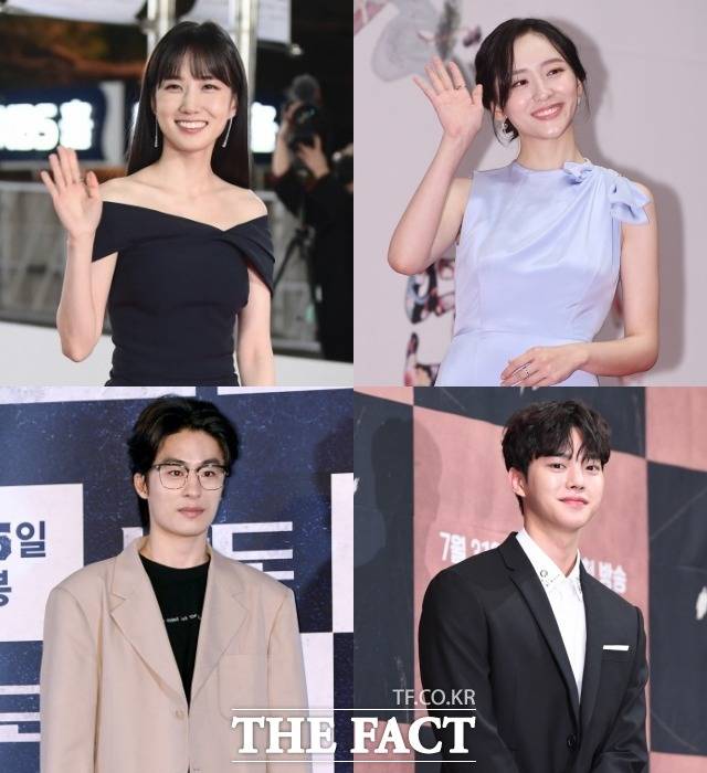 박은빈 박지현 송강 구교환(왼쪽 상단부터 시계방향) 등이 소속사 나무엑터스 자체 콘텐츠를 통해 브라운관에서 보여주지 못한 색다른 매력들을 뽐내고 있다. /더팩트 DB