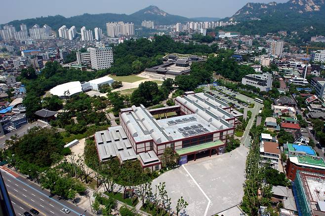 김종성이 설계한 서울역사박물관을 위에서 찍은 모습. /김종성·국립현대미술관 미술연구센터 소장