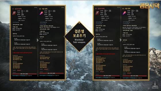 ‘검은별 보조무기’.