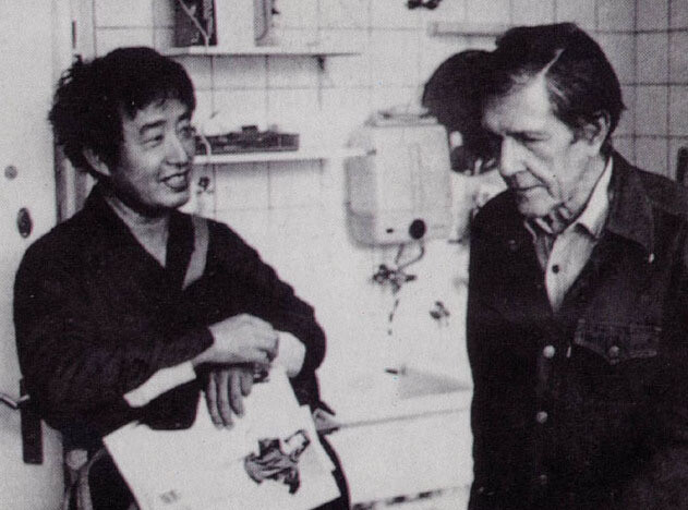 비디오 아티스트 백남준(왼쪽)과 함께한 존 케이지(1972년). 아트센터 숨 제공