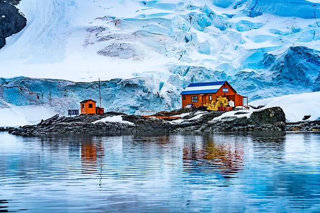 남극에 지어진 아르헨티나의 극지연구소 알미란테 브라운 스테이션. 사진=123rf