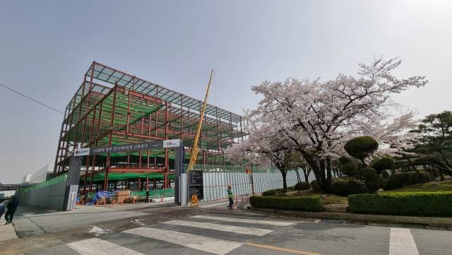 LG화학 청주 양극재 공장 건설현장./사진제공=LG화학