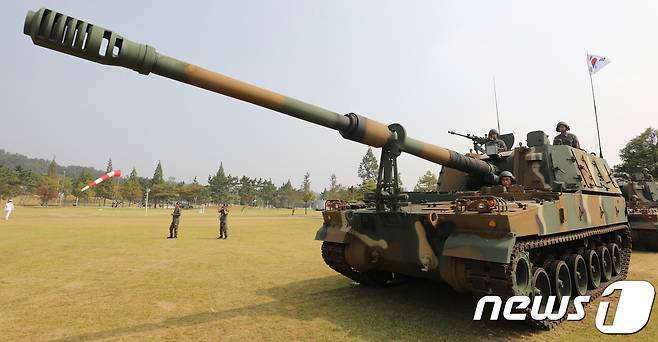 K9 자주포. 2017.9.28/뉴스1 © News1